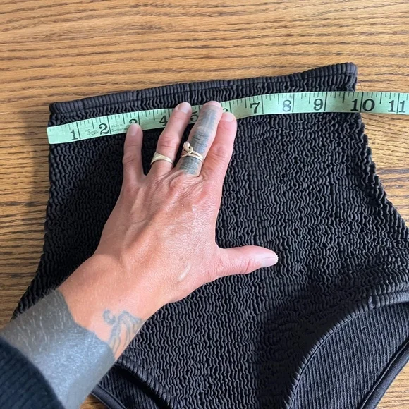 Bottega Veneta swimsuit 2 piece crinkle BV pool XXS 34 Daniel Lee 2020 black XS - Picture 8 of 9